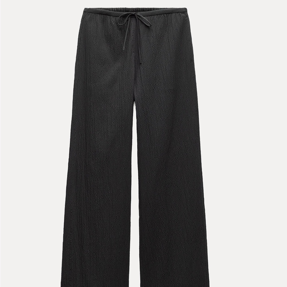 Zara Black Wide-Leg Pants